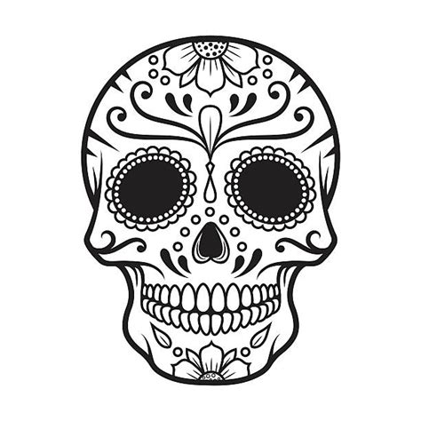 Simple Sugar Skull Clipart Images