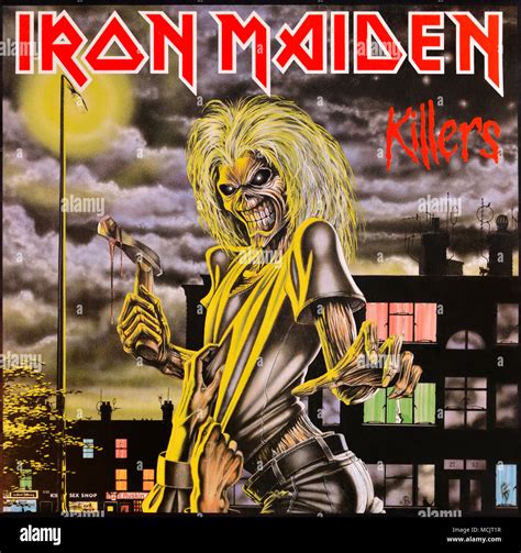 Iron Maiden - original vinyl album cover - Killers - 1986 Stock Photo - Alamy