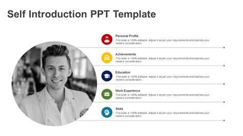 Creative Self Introduction PPT Template | About Me Slides