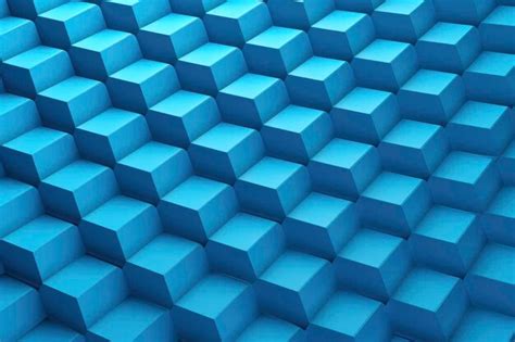 Premium AI Image | Futuristic blue color abstract geometric pattern background wallpaper ...