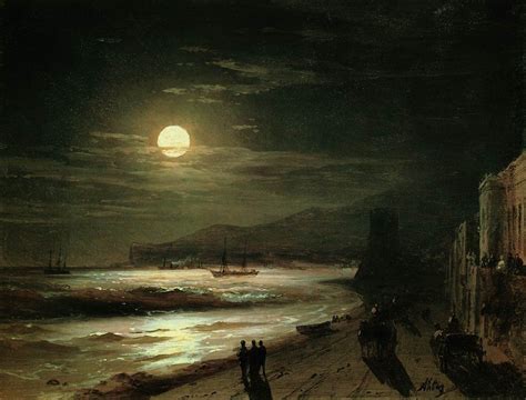 Moon Night - Ivan Aivazovksy | Resim sanatı, Manzara, Manzara resimleri