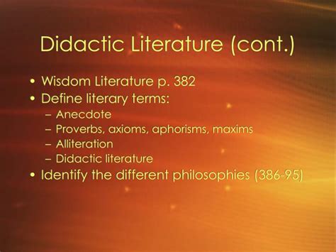 Definition Of Didactic In Literature - DEFINITION KLW