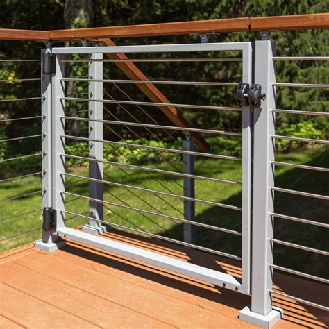 Deck Railing Stainless Steel Cable Railings for Outdoor with Gate - China Stainless Steel Rail ...