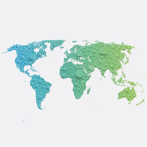 Colorful world map made by balls and lines, vector illustration 315659 Vector Art at Vecteezy