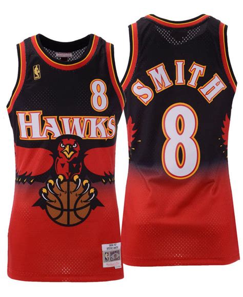 Mitchell & Ness Synthetic Steve Smith Atlanta Hawks Hardwood Classic Swingman Jersey in Red for ...