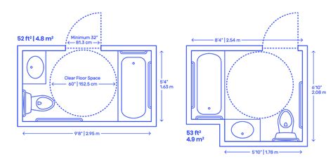 Accessible Residential Bathrooms Dimensions & Drawings | Dimensions.com