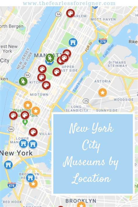 The Only New York City Museums Map & List You Need to Explore the Top Museums in NYC - The ...