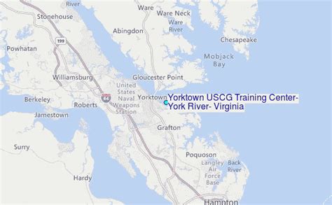 Yorktown USCG Training Center, York River, Virginia Tide Station Location Guide