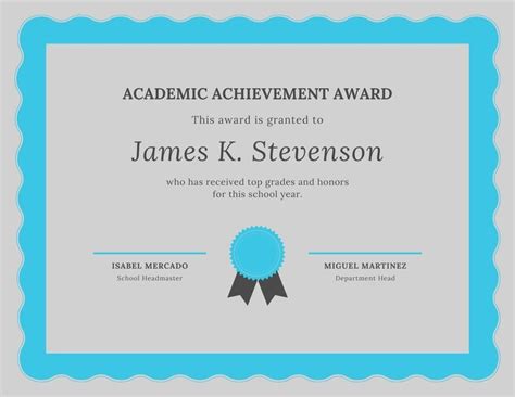 Academic Excellence Certificate - Templates by Canva