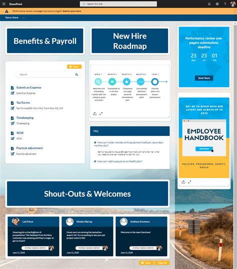 6 SharePoint Intranet Examples and Templates — Origami