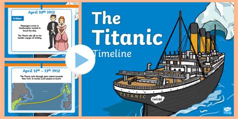 Titanic Dates - Events Timeline - Twinkl Learning Resources