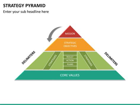 Strategy Pyramid PowerPoint Template | SketchBubble