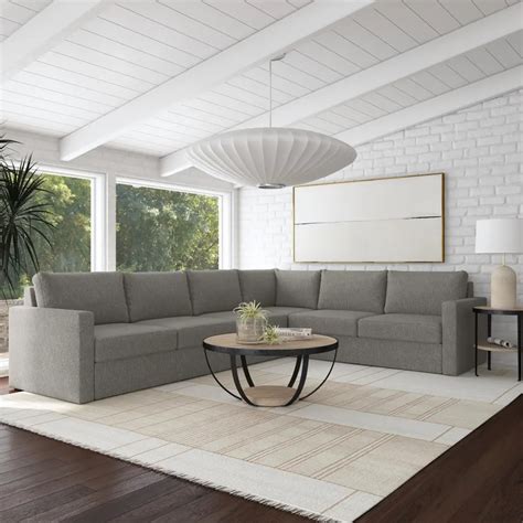 Flex Gray 6-Seat Modular Sectional | RC Willey