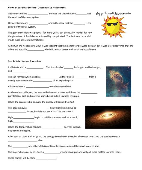 30++ Formation Of The Solar System Worksheet – Worksheets Decoomo