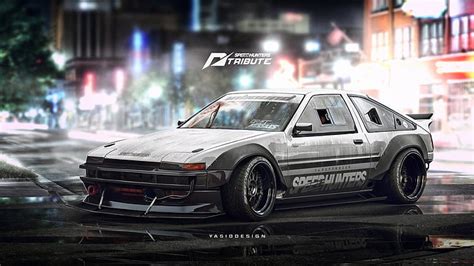 HD wallpaper: car, artwork, vehicle, Toyota, Toyota AE86 | Wallpaper Flare