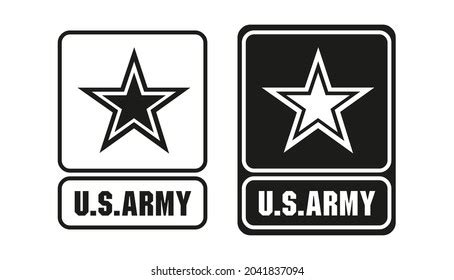 Black Army logo Royalty Free Stock SVG Vector