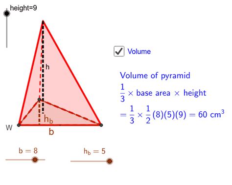 Volume For Triangular Pyramid