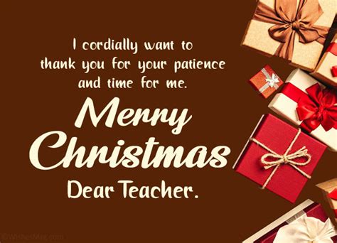 Merry Christmas Wishes For Your Teachers - WishesMsg