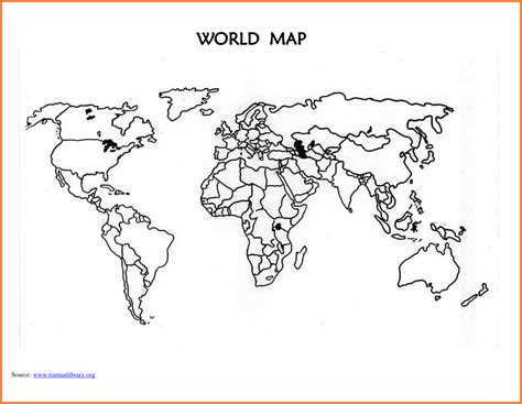 World Map Template Printable Blank Countries 294994 With | World map printable, World map ...