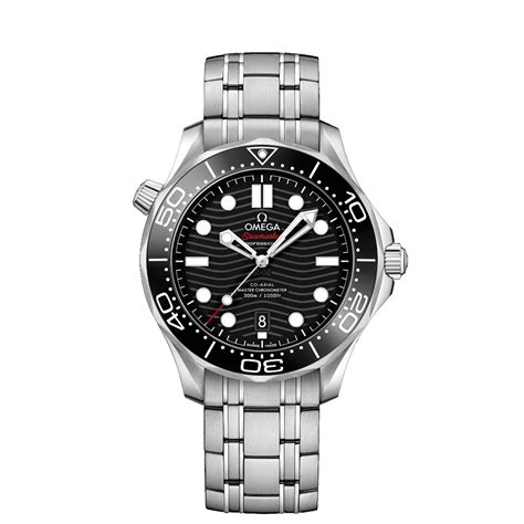 Omega Seamaster Diver 300M Co-Axial Master Chronometer Black Steel Watch 210.30.42.20.01.001 for ...