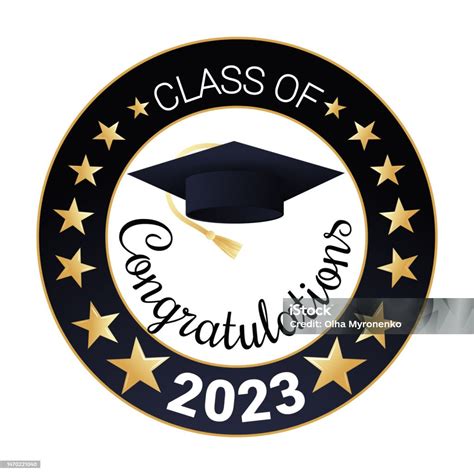 Class Of 2023 Congratulations Graduates Logo Design Graduation Design ...