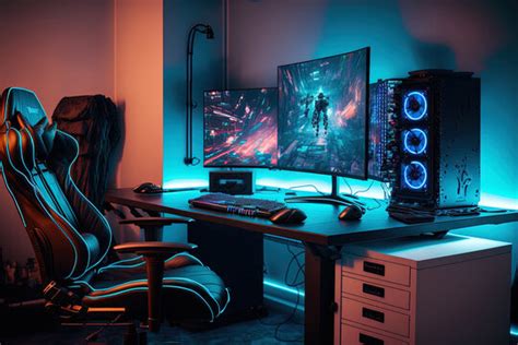 Pc Gaming Setup Images – Browse 2,200 Stock Photos, Vectors, and Video | Adobe Stock