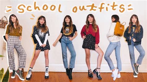 30 BACK TO SCHOOL OUTFITS to help you survive the school year - YouTube