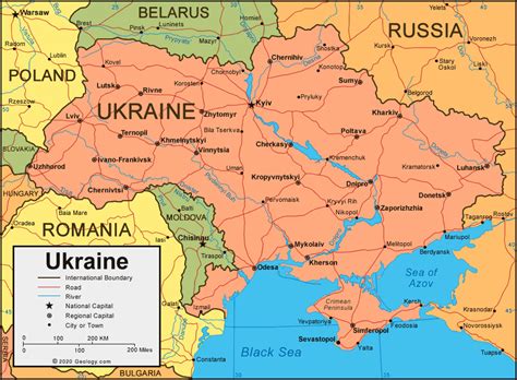 Map Of Europe Ukraine - Robyn Christye