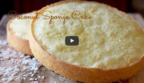 Coconut Sponge Cake Recipe