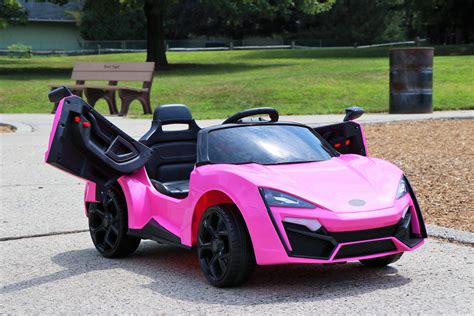 First Drive Lykan Hypersport Style Pink 12v Kids Cars - Dual Motor Electric Power Ride On Car ...