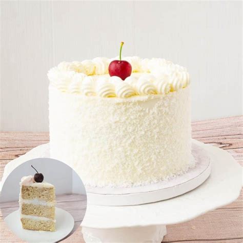 Moist Coconut Cake with Coconut Filling and Frosting - Veena Azmanov