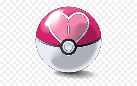 Pokeball Clipart Heart - Love Ball Pokemon Moon, HD Png Download - vhv