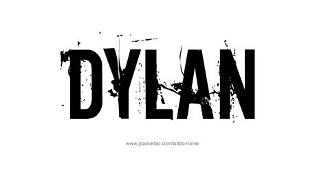 Dylan Name Tattoo Designs