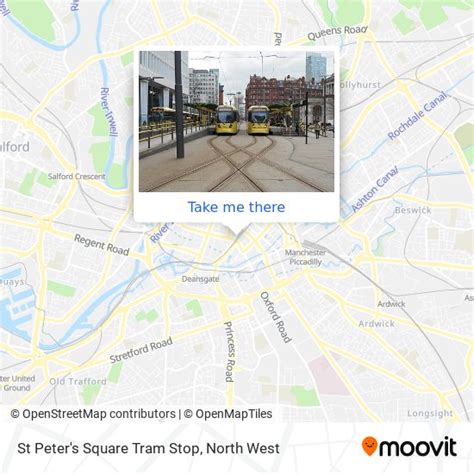 How to get to St Peter's Square Tram Stop in Manchester by bus, light rail or train?