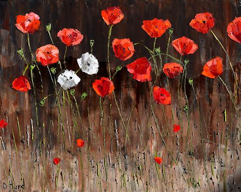 Debra Hurd Original Paintings AND Jazz Art: Red Poppies Art Floral Painting Flower Paintings ...