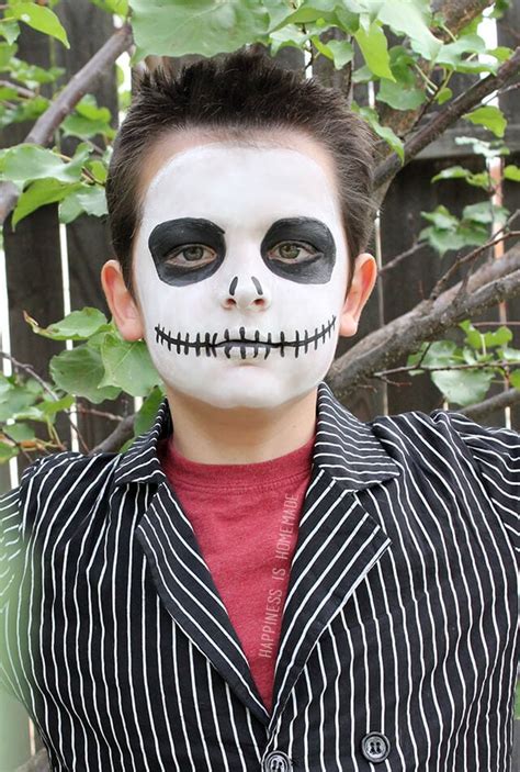 15-Minute Jack Skellington Halloween Makeup - Happiness is Homemade