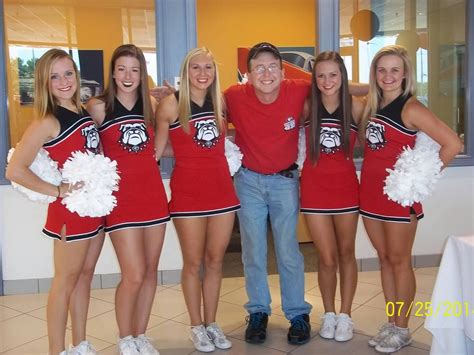 Me and the UGA Cheerleaders.