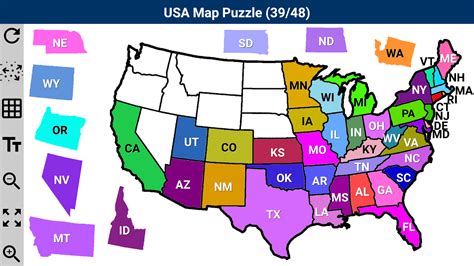 us map puzzle printable Map states united printable puzzle jigsaw puzzles games maps source ...