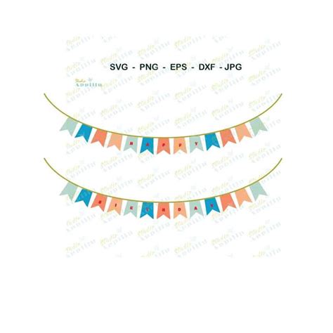 Birthday SVG Birthday Banner SVG Birthday Bunting SVG - Etsy