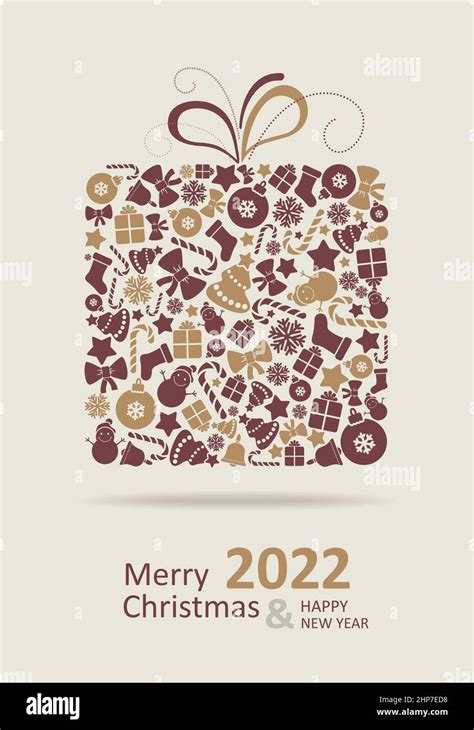 Carte de joyeux Noël. Bonne Année Image Vectorielle Stock - Alamy