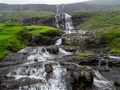 Faroe Islands is the Land of the Waterfalls. Stock Image - Image of faroe, islands: 176955815