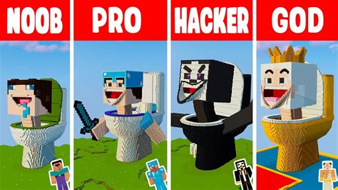 Minecraft Skibidi Toilet Statue Build Challenge Noob Vs Pto Vs Hacker | sexiezpix Web Porn