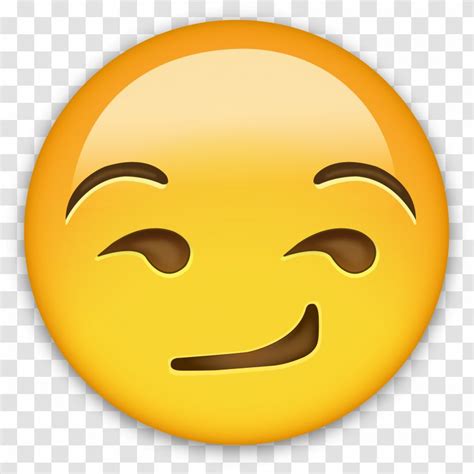 IPhone Emoji Smirk Sticker Emoticon - Face Transparent PNG