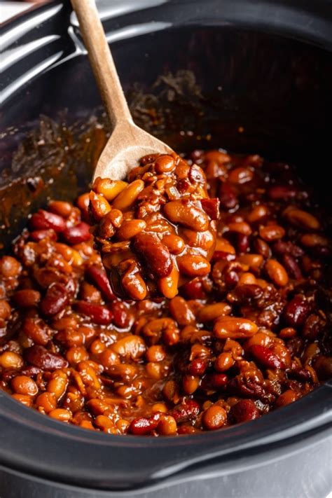 Homemade Slow Cooker Baked Beans | Ambitious Kitchen