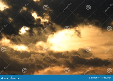 Storm clouds at sunset stock photo. Image of summer, rain - 211104