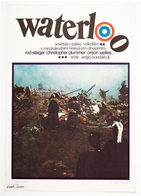 Original 1970 Waterloo movie poster designed by Jindřich Čech by award winning Russian director ...