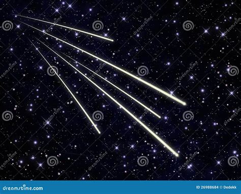 Swarm of meteors stock illustration. Illustration of blue - 26988684