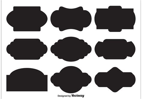 Vector Label Shapes - Download Free Vector Art, Stock Graphics & Images