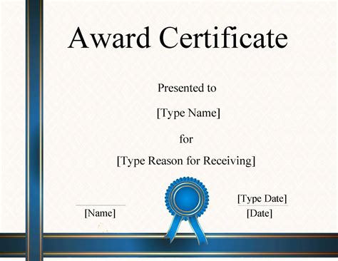 FREE Certificate Template Word | Instant Download