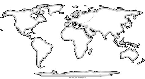 World Map Drawing Easy - Wayne Baisey